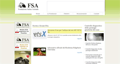 Desktop Screenshot of fondazionesaluteanimale.it
